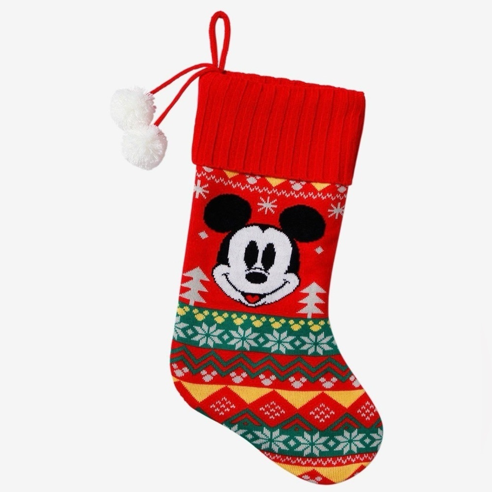 Disney Mickey Mouse Fair Isle Knit Stocking